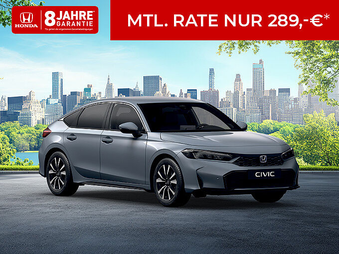 Civic e:HEV Elegance 0226 Civic e:HEV Elegance - Leasing 289 €